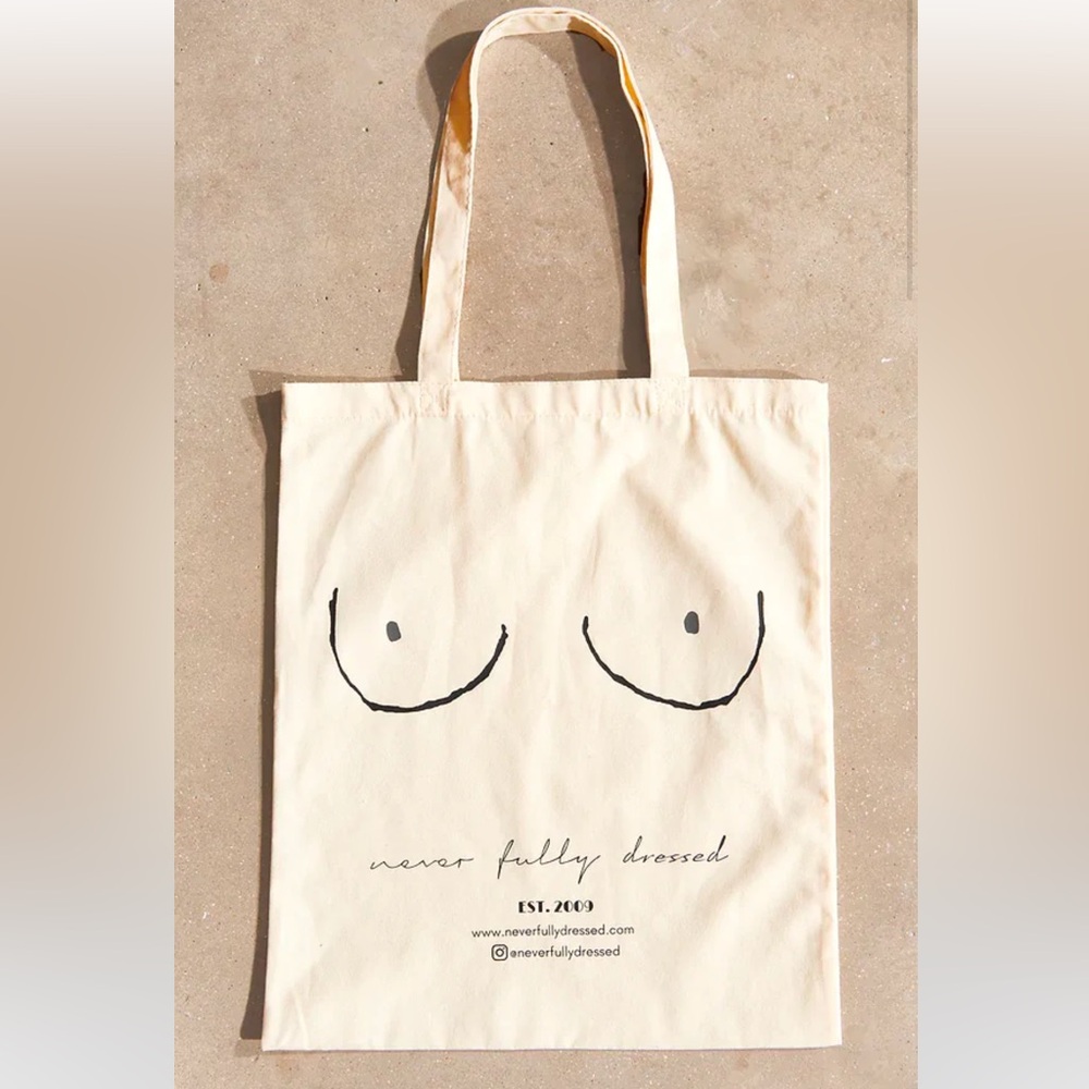 Never Fully Dressed Boob Bag tote